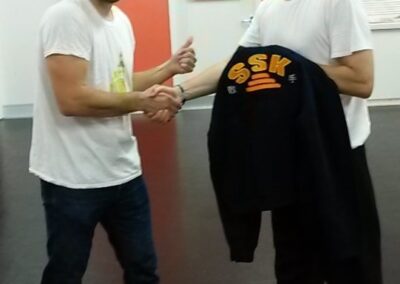 Pierre winning ssk hoodie after AGM
