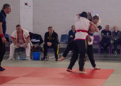 Sifu David and Kevin chatting to Tui Shou Head whilst watching Shuai Jiao ( Pushing hands and Chinese Wrestling)